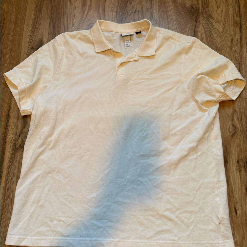 Cream Polo Shirt in XL